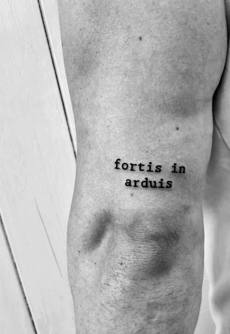 Text Tattoo Arm Men, Quote On Ribs Tattoo Men, Lifestyle Tattoo Men, Tattoo Ideas For Men Writing, Men Font Tattoo, Arm Word Tattoo Men, Word Tattoos On Arm For Men, Text Tattoo Ideas For Men, Typography Tattoo Men