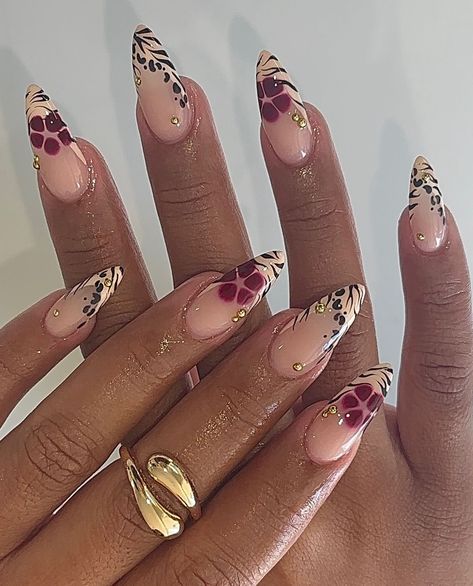 Concert Nails, Cheetah Print Nails, Classy Nail, Cheetah Nails, November Nails, Leopard Print Nails, Edgy Nails, Colored Acrylic Nails, Girly Acrylic Nails