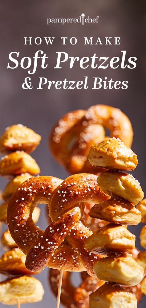 How to Make Soft Pretzels & Pretzel Bites Pretzel Maker, Oktoberfest Recipes, Pretzel Bites Recipes, Chef Ideas, Pampered Chef Party, Oktoberfest Food, Chef Party, Pampered Chef Consultant, Pampered Chef Recipes