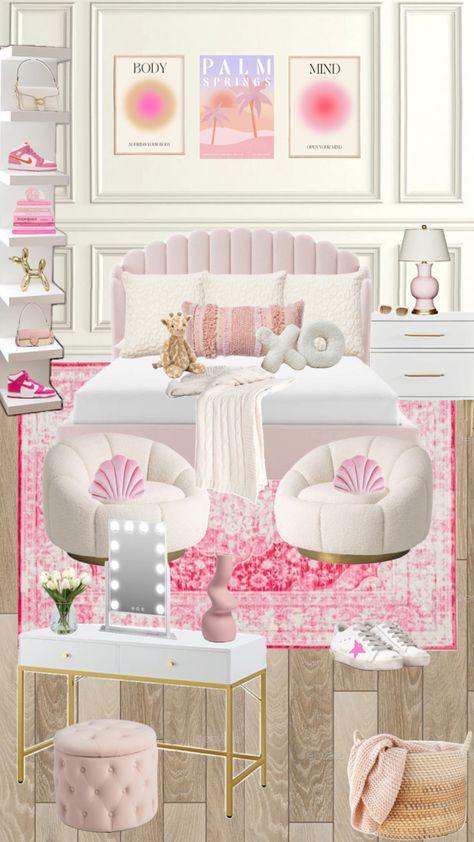 Preppy Room Ideas Bedrooms, Preppy Teen Room, Pink Preppy Room, Preppy Room Ideas, Room Preppy, Preppy Teen, Room Decor Preppy, Room Wishlist, Preppy Bedroom Decor