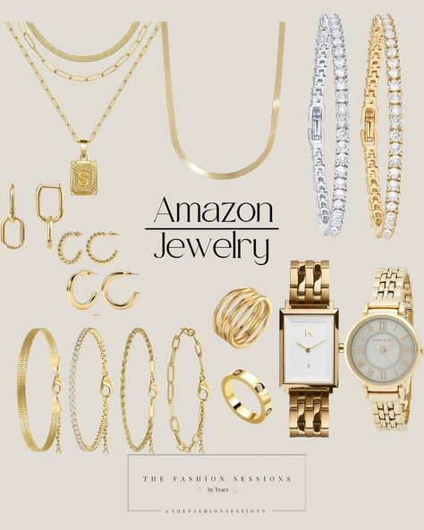 Christmas List Ideas Jewelry, Business Casual Jewelry Accessories, Gold Amazon Jewelry, Jewellery Must Haves, Amazon Must Haves Jewelry, Amazon Gold Jewelry, Elegant Everyday Jewelry, Tarnish Free Jewelry, Non Tarnish Jewelry