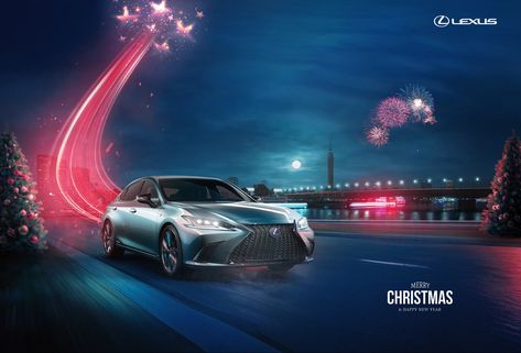 Lexus - Merry Christmas on Behance Social Media Images Design, Christmas Campaign, Publicidad Creativa, Christmas Ad, Christmas Car, Information Architecture, Christmas Poster, Environmental Graphics, Architecture Visualization