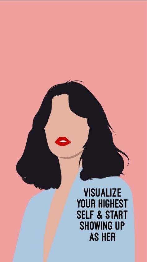 Visualize your highest self & start showing up as her #quote #inspo Empowerment Aesthetic, Start Showing Up As Her, Visualize Your Highest Self, Plakat Design Inspiration, Highest Self, Smart Women, Female Empowerment, Confidence Quotes, Hope Quotes