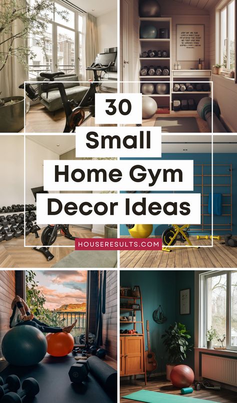 🏋️‍♀️ Uncover the secrets to an effective home workout space with our small home gym ideas! Whether you have a small apartment or a cozy house, we have tips and tricks to suit every need. Check out these small home gym ideas and make your fitness goals a reality. #HomeFitness #SmallSpaceGym #WorkoutIdeas Gym Games Room, Ikea Workout Room, Home Gym With Daybed, Gym Bedroom Aesthetic, Different Rooms In A House Ideas, Peloton In Closet, Small Fitness Room Ideas, Home Gym Laundry Room Combo, Spare Bedroom Exercise Room