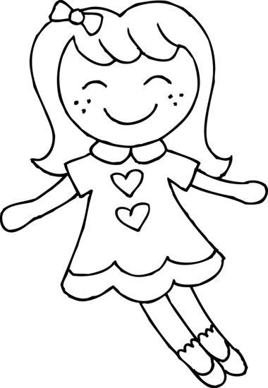 Cute Girls Doll Coloring Pages Harry Potter Coloring Pages, Doll Drawing, Kitty Coloring, Hello Kitty Coloring, Doll Painting, Clipart Black And White, Old Dolls, Coloring Pages To Print, Arte Animal