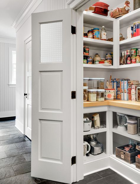 Read This Before You Put in a Pantry - This Old House Open Pantry, Corner Pantry, Kitchen Storage Space, Pantry Remodel, Build House, Pantry Wall, Tafel Decor, Pantry Shelving, Pantry Closet