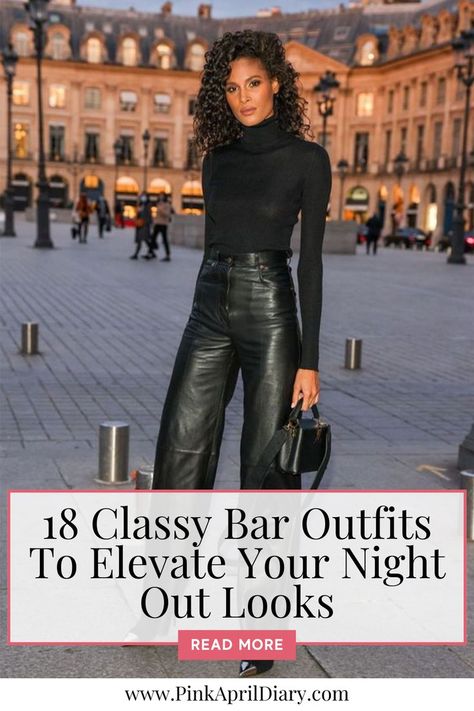 Step into the spotlight with my latest night out fashion blog post with 18 classy bar outfits for ladies! Elevate your night out looks with this collection of chic bar outfits that strike the perfect balance between sultry and sophisticated fashion. Whether you're sipping cocktails or tearing up the dance floor, these 18 bar outfit ideas have you covered. Click the link to read more today! Outfit Bar Night, Dancing Outfits Night Out, Dancing Outfit Night Out, Classy Bar Outfit, Casual Bar Outfits Night, Cocktail Party Outfit Night, Cocktail Party Outfit Classy, Night Outfits Bar, Bar Night Outfit