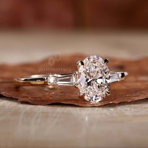 Oval Diamond Engagement Ring, Side Baguette Three Stone Ring Oval Engagement Ring, Oval Diamond Engagement, Texas Longhorn, Oval Diamond Engagement Ring, Oval Engagement, Three Stone Ring, Three Stone Engagement, Engagement Rings Oval, Three Stone Engagement Rings