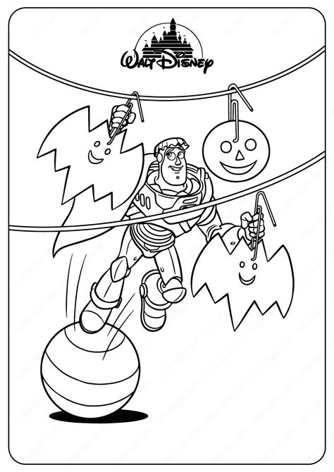 Buzz Halloween Coloring Pages  #buzz @toystory #disney #pixar #coloringpages #drawing #cartoon #girls #printable #pdf #halloween Halloween Disney Coloring Pages, Halloween Coloring Pages Disney, Halloween Toy Story, Disney Halloween Coloring Pages, Mickey Mouse Coloring, Painting Pages, Mouse Coloring Pages, Halloween Colouring, Toy Story Coloring Pages