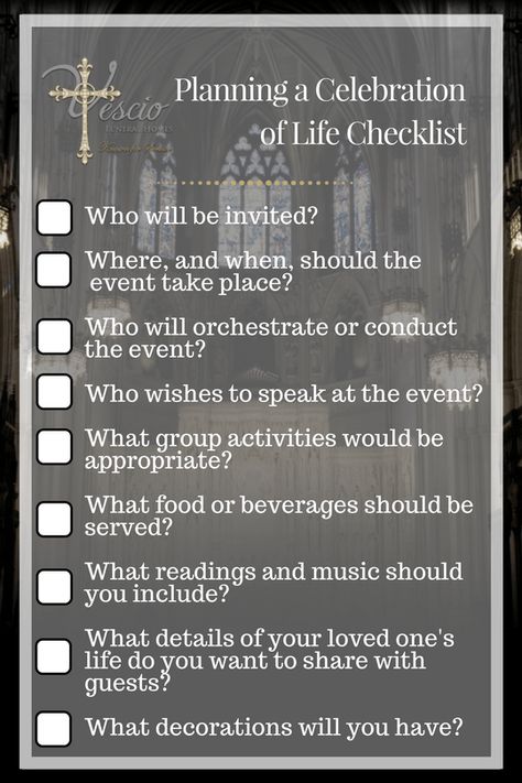 planning a celebration of life service Organisation, Celebration Of Life Checklist, Planning A Memorial Celebration, Celebration Of Life Decorating Ideas, How To Plan A Celebration Of Life, Planning A Celebration Of Life, Papa Memorial, Memorial Planning, Celebration Of Life Memorial Ideas