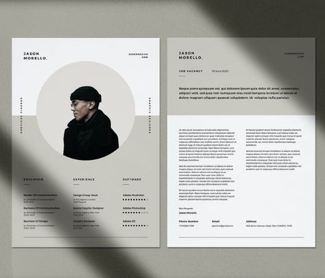 CV Resume Template by Micromove Design Interior Design Cv, Europass Cv, Cv Inspiration, Cv Design Template, Modern Resume Design, Minimal Resume, 포트폴리오 레이아웃, Creative Cv, Self Branding