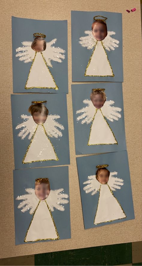 A Is For Angel Craft, Angel Christmas Craft Preschool, Preschool Nativity Art, The Angel And Mary Craft, Angel Crafts For Kids Christmas, Christmas Crafts For Preschoolers Jesus, Preschool Christmas Crafts With Picture, Angel Art For Preschoolers, Kids Christmas Craft With Picture