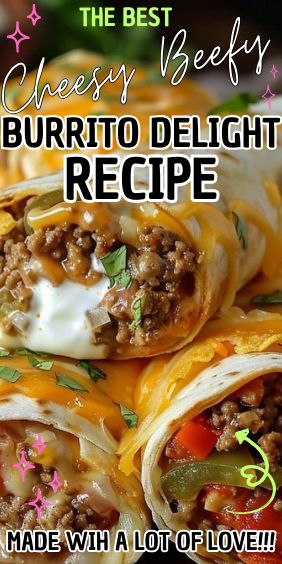 Beefy Cheese Melt Burrito, Lunch Ideas Burritos, Seven Layer Burrito, Easy Homemade Burritos, Enchilada Burrito Recipe, Best Burritos Recipe, Mexican Burritos Recipe, Crispy Beef Burritos, Loaded Burrito Recipe