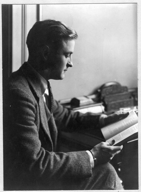 F. Scott Fitzgerald, taken by his secretary Frances Kroll Ring. Scott And Zelda Fitzgerald, People Reading, F Scott Fitzgerald, Writers And Poets, Ernest Hemingway, The Great Gatsby, Steve Mcqueen, Favorite Authors, Book Authors