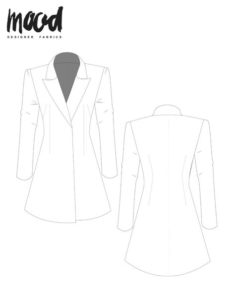 The Zea Blazer - Free Sewing Pattern - Mood Sewciety Free Beginner Sewing Patterns, Sewing Outfits, Mood Patterns, Mood Sewciety, Spring Blazer, Blazer Pattern, Beginner Sewing Patterns, Sewing Things, Diy Tops