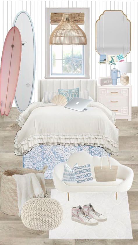 #coastal granddaughter #bedroom ideas #fyp Granddaughter Bedroom Ideas, Beach Girl Room, Coastal Granddaughter Bedroom, Granddaughter Bedroom, Beachy Room Ideas, Coastal Granddaughter Room, Costal Bedroom, Surf Room Decor, Coastal Room Decor