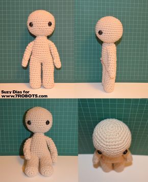 I just created this amigurumi doll pattern and I’m pretty happy with it. There are corrections I’ll make next time Crochet Doll Clothes Free Pattern, Crochet Bodies, Doll Patterns Free, Easy Knitting Projects, Amigurumi Doll Pattern, Crochet Doll Dress, Crochet Dolls Free Patterns, Crochet Amigurumi Free, Crochet Doll Clothes