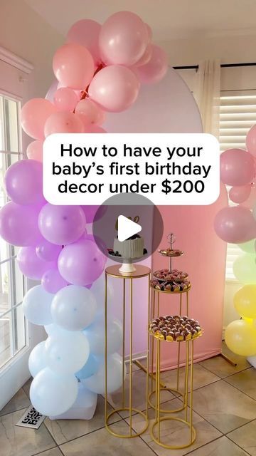 Stefany Ferraz on Instagram: "What was your favorite?! The ballon arch kit blowed my mind, honestly and it was my favorite purchase bc I used to spend hours trying to get it right, and now I don’t have to worry anymore! 

Comment “LINK” to get all the items links or check the link in my bio ❤️

I hope this helps you like it helped me! 🙌🏻
-

#amazonfinds #motherhood #momlife #momhacks #momhack #amazon #firstbirthday #babyfirstbirthday #babymilestones #firsttimemom #budgeting #budget #partyonabudget #momjourney #lifehack #partydecor #first #1yearold #party #babyparty #cutebaby #amazondeals #amazonshopping #amazoninfluencer" Birthday Arch Ideas, Diy First Birthday Decorations, Baby Shower On A Budget, Baby Birthday Decorations, Baby Reveal Party, Kid Parties, First Birthday Decorations, Arch Kit, Baby Reveal