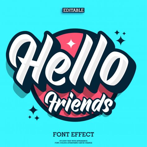 Text Style Design, Urban Style Logo, Hello Logo, Friends Text, Text Effect Design, Hello Design, Font Effect, Friend Logo, Photoshop Text