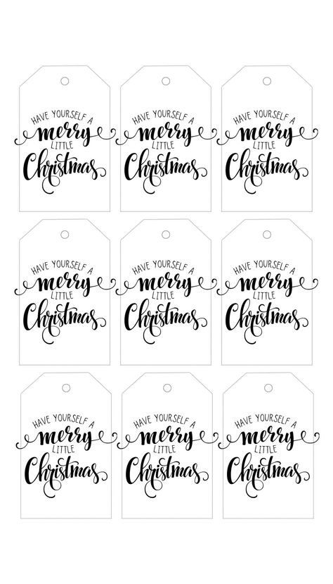 Have Yourself a Merry Little Christmas Gift Tags (Free Printable) | The DIY Mommy Christmas Gift Tags Free Printable, Merry Christmas Printable Tags, Gift Tags Free Printable, Free Christmas Tags, Free Christmas Tags Printable, Free Printable Christmas Gift Tags, Diy Christmas Tags, Christmas Gift Tags Free, Merry Christmas Printable