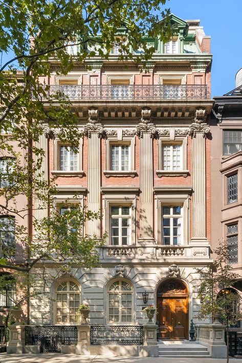 The James F. D. Lanier House, A Gilded Age Mansion in Manhattan  ��—  Francis York Gilded Age Mansions Nyc, Old Money House New York, New York Row House, Gilded Age House, Manhattan Mansion, Reception Room Design, Nyc Mansion, Boston Townhouse, Parisian Mansion