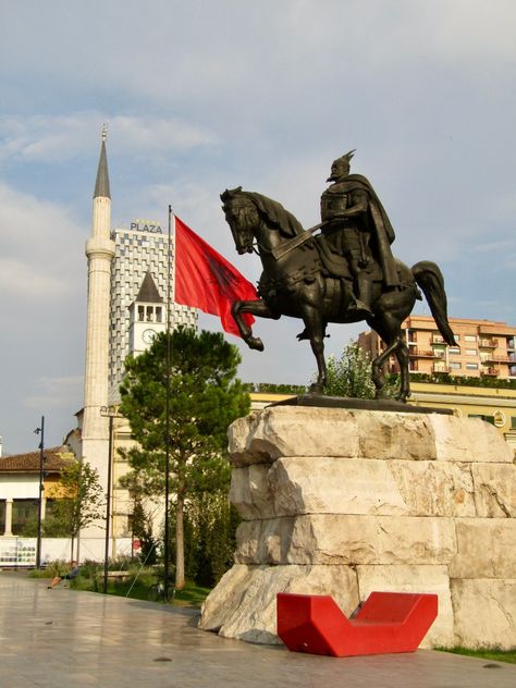 Albania City, Albanian Flag, Albania Flag, Visit Albania, Villa Apartment, Albania Travel, Albanian Culture, Tirana Albania, The Balkans