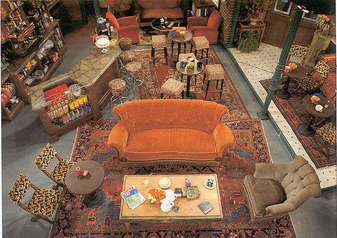 Central Perk, set, from the tv show Friends | Richard Layman | Flickr Friends Cafe, Friends Apartment, Friends Central Perk, Casas The Sims 4, Joey Tribbiani, Central Perk, Chandler Bing, Friends Set, Friends Party