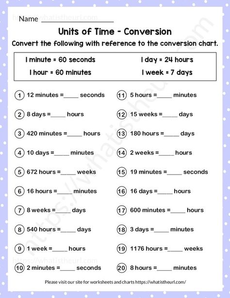 The kids need to convert the following with reference to the conversion chart. Please download the PDF Units of Time Conversion with Hours, Minutes, Day and Week-Exercise 3 Conversion Chart Math, Units Of Time, Time Conversion, Library Lesson Plans, Unit Of Time, Math Exercises, Maths Paper, Grade 6 Math, Writing Practice Worksheets