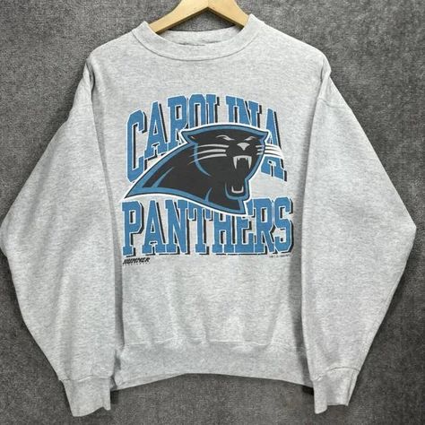 Chi Omega Sweatshirt, Carolina Panthers Shirt, Panthers Shirt, Carolina Panthers Football, Champion Sweats, Panthers Football, Nfl Carolina Panthers, 90s Sweatshirt, Velour Hoodie