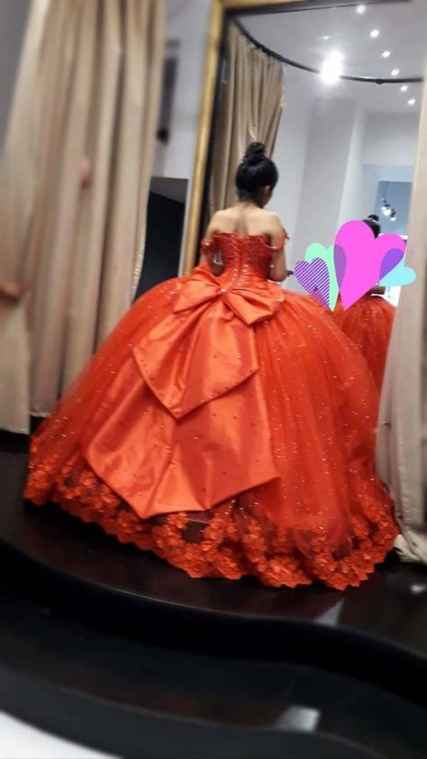 Orange Quinceanera Dresses Mexican, Burnt Orange Quinceanera Dress, Quinceanera Dresses Orange, Orange Quince Dresses, Orange Quinceanera Dresses, Orange Quince, Orange Quinceanera, Burgundy Quinceanera, Burgundy Quinceanera Dresses