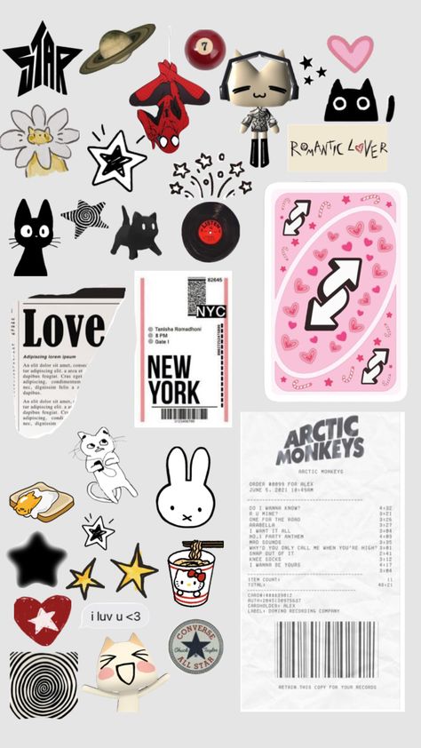 phone case collage printable🫶 #phonecase #phonecasecollage #aesthetic #grunge #artic monkeys #music Phone Case Collage Printable, Phone Case Collage, Phone Cover Stickers, Clear Phone Case Design, Y2k Stickers, Diy Phone Case Design, Zestaw Ikon, Desain Buklet, Scrapbook Printing