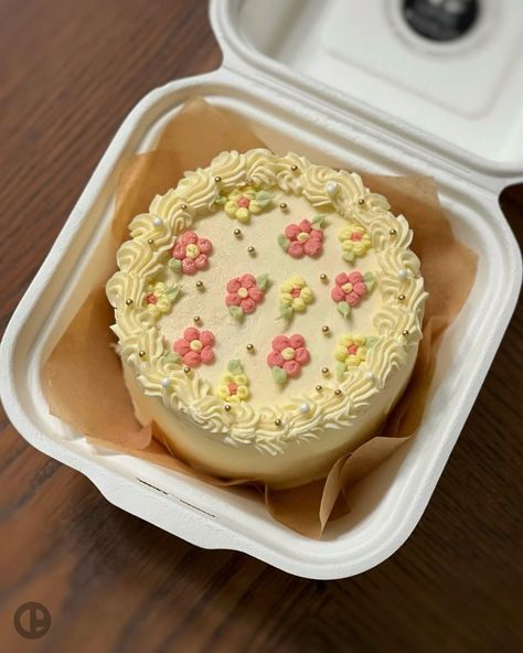 Lunchbox Cakes 🌼🍃🌸 Small Lunchbox Cakes, Cute Lunchbox Cake Ideas, Cute Lunchbox Cakes, Bento Cakes Aesthetic, Bento Box Cake Design, Bento Cake Decoration, Picnic Cake Ideas, Mini Lunchbox Cakes, Lunchbox Cake Ideas