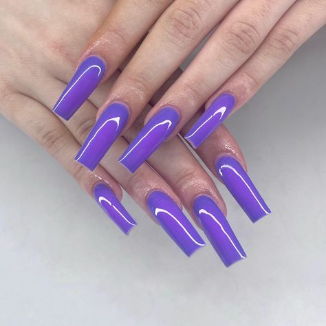 neon purple aura square acrylic nails Purple Aura, Home Tech, Neon Purple, Square Acrylic Nails, Just Love, Acrylic Nails, Square, Purple, Nails