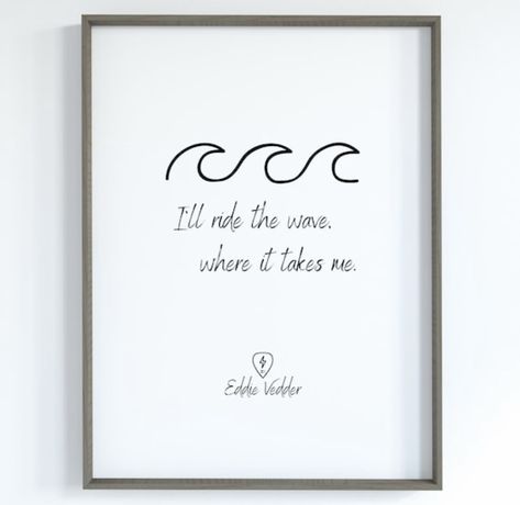 Eddie Vedder Pearl Jam Music Decor Wall Art Digital Print Pearl Jam Quotes, Pearl Jam Lyrics, Jam Gift, Great Song Lyrics, Christmas Basket, Ride The Wave, Winnipeg Manitoba, Eddie Vedder, Christmas Baskets