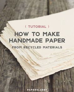 Paper Diy, Handmade Beauty Products, Handmade Books, Scrap Paper, Diy Book, Tutorial Diy, Book Binding, How To Make Paper, Paper Projects