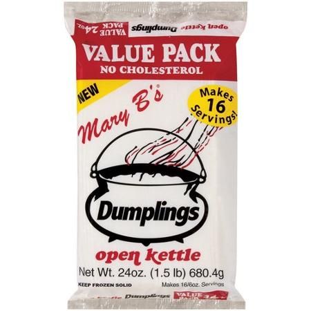 Mary B's Open Kettle Dumplings, 24 oz Mary B's Dumplings Recipe, Chicken N Dumplings, Chicken Dumplings Recipe, Southern Chicken, Homemade Chicken And Dumplings, Crockpot Chicken And Dumplings, Dumpling Dough, Favorite Christmas Recipes, Frozen Dumplings