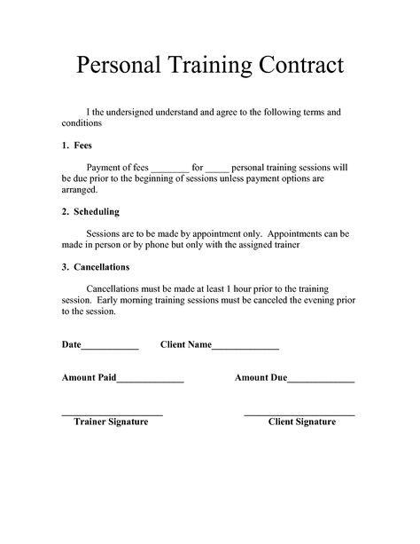 Training Contract, Personal Trainer Business, Personal Training Programs, Personal Training Business, Workouts Gym, Personal Fitness Trainer, Online Personal Trainer, Leg Workouts, Contract Agreement