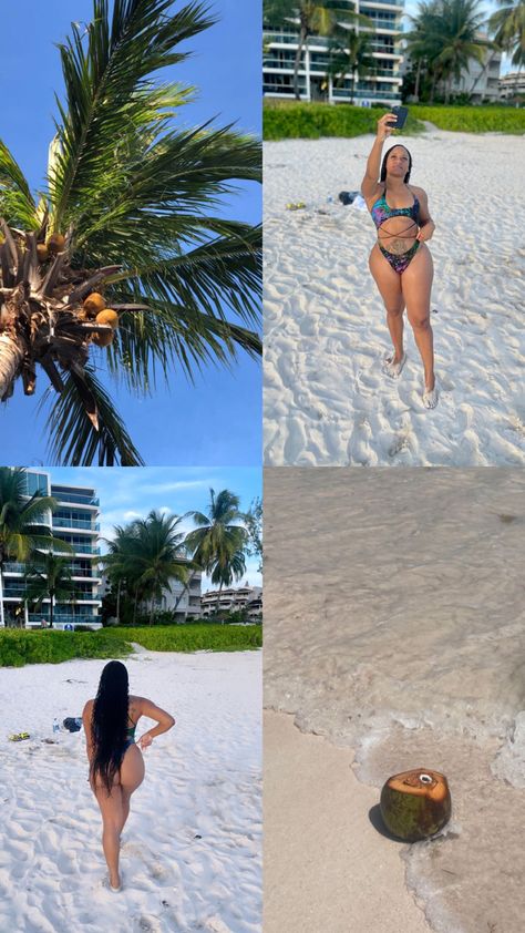 Carribean Aesthetics, Vacation Picture Ideas Instagram, Beach Pictures Black Women, Vacation Pictures Aesthetic, Barbados Aesthetic, Outfit Plage, Vacation Outfits Aesthetic, Vacation Baddie, Vacay Pictures