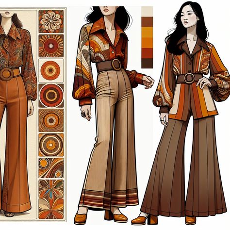 Iconic 70s Style: Fashion Lessons from Kojak (1973) You Need to Know The 1970s were a decade of bold experimentation in fashion, marked by vibrant col... 70s Fashion Silhouette, 70s Fashion Plates, 1970s Work Fashion, 1970s Style Women, 1970s Black Fashion, 70s Fashion Colorful, 70s Magazine Fashion, 1970 Outfits Women, 70s Outfits For Women