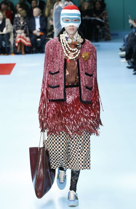 Alessandro Michele Gucci, Gucci Runway, Dystopian Fashion, Fashion Week 2018, Milano Fashion Week, Gucci Fashion, Milan Fashion Weeks, Alessandro Michele, Winter Trends