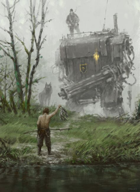 Jakub Rozalski, Dystopian Art, Apocalypse Aesthetic, Post Apocalyptic Art, Apocalypse Art, The Longest Journey, Arte Cyberpunk, Post Apocalypse, Arte Inspo