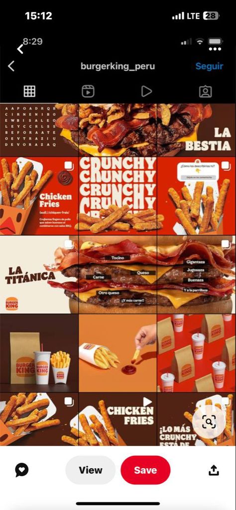 Burger Instagram Post Ideas, Instagram Feed Food Ideas, Food Brand Instagram Feed Ideas, Food Branding Instagram, Burger Marketing Ideas, Food Branding Social Media, Fries Poster Design, Restaurant Social Media Marketing, Cheese Day Creative Ads