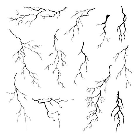 Lightning Bolts Drawing, Tattoo Designs Lightning, Lightening Bolt Tattoo Back, Lightening Bolt Tattoo Design, Lightening Tattoo Back, Tattoo Of Lightning, Lightening Strike Tattoo Shoulder, Lightning Bolts Tattoos, Bolt Tattoo Lightning