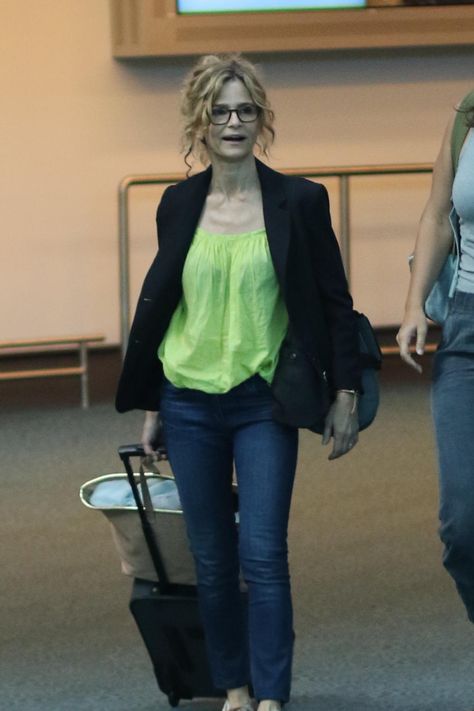 Spotted: Kyra Sedgwick arrives in Vancouver to direct new film (PHOTOS) | Curated Kyra Sedgwick, Film Story, Kevin Bacon, Film Photos, Hair Stuff, Fitness Beauty, A Girl, Vancouver, Bacon