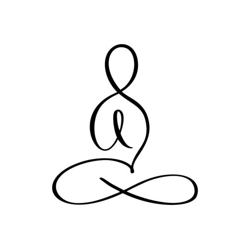 Yoga Lotus pose icon Vector Logo concept. Meditation Yoga Minimal Symbol. Health Spa Meditation Harmony Zen Logotype. Creative Graphic Sign design template Meditation Signs Tattoo, Yoga Tattoo Design, Yoga Signs And Symbols, Harmony Logo Design Ideas, Minimal Yoga Tattoo, Yoga Icons Symbols, Yoga Logos Ideas, Meditation Graphic Design, Harmony Logo Design