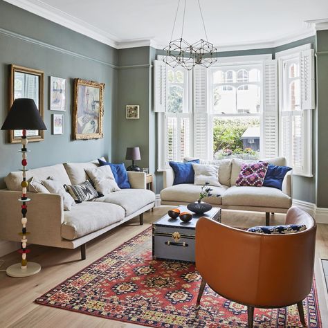 This Edwardian house renovation seamlessly mixes old and new | Ideal Home Edwardian House Layout, Edwardian Terrace Interior, Edwardian Era House, Victorian Living Room Layout, Edwardian House Living Room, Edwardian Home Decor, Edwardian Living Room Ideas, Living Room Old House, Bungalow Homes Interior 1920s