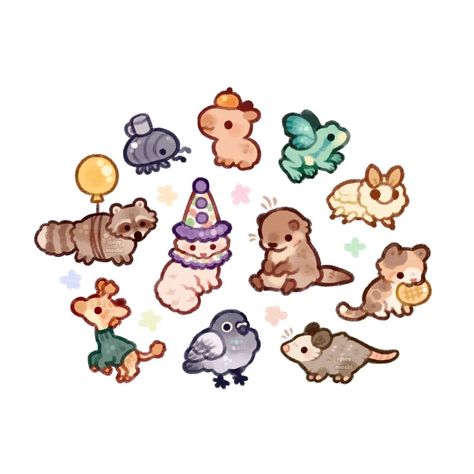 Choose your fav mini creature . . . . #seaotter #seaotterart #cuteseaotter #riverotter #otter #animals #cuteanimal #relatablememes #memes… | Instagram Dnd Doodles, Forbidden Cats, Drawing Mushrooms, Sea Otter Art, Silly Icons, Otter Drawing, Collage Backgrounds, Drawing Hands, Cute Easy Doodles