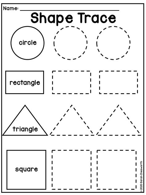 A worksheet focused on shapes and tracing for preschool children. Preschool Activity Worksheets, Prek Learning Worksheets, Shaped Worksheets, Shapes Sheets For Preschool, Kids Tracing Worksheets, Trace Worksheets Preschool, Pre K Tracing Printables, Prek Printables Worksheets, Preschool English Worksheet