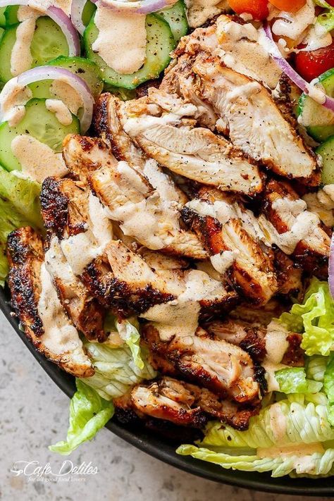 Cajun Dressing Recipe, Cajun Dressing, Cajun Chicken Salad, Salad With Chicken, Grilled Chicken Salad, Cajun Chicken, Chicken Salad Recipes, Egg Salad, Dressing Recipe