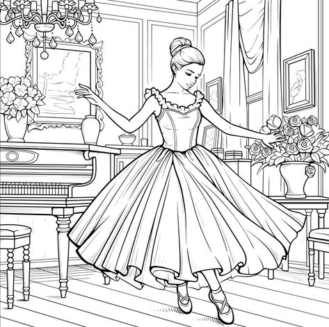 1950s Coloring Pages, Chibi Coloring Pages, Adult Coloring Books Printables, Coloring Pages Inspirational, Color Drawing Art, Coloring Art, Drawing Color, Adult Coloring Designs, Detailed Coloring Pages